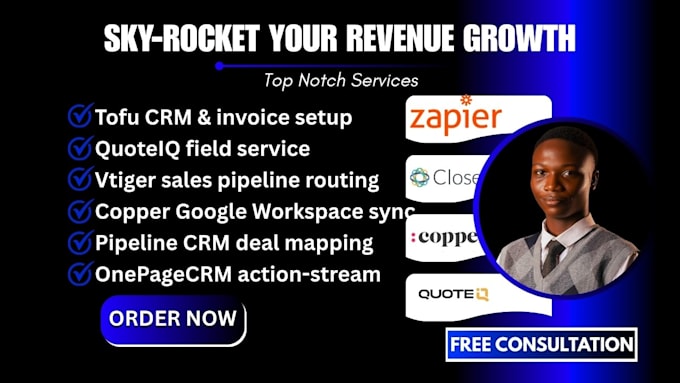tofu quoteiq vtiger copper pipeline onepage nimble nutshell capsule CRM setup
