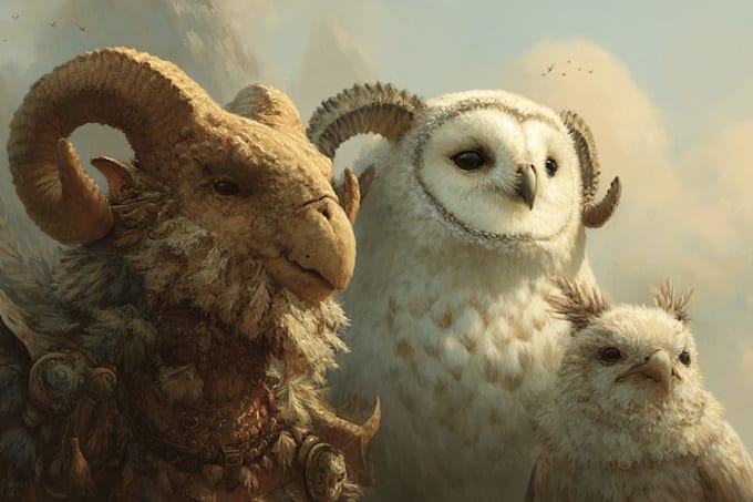 illustrate fantasy art creatures and characters
