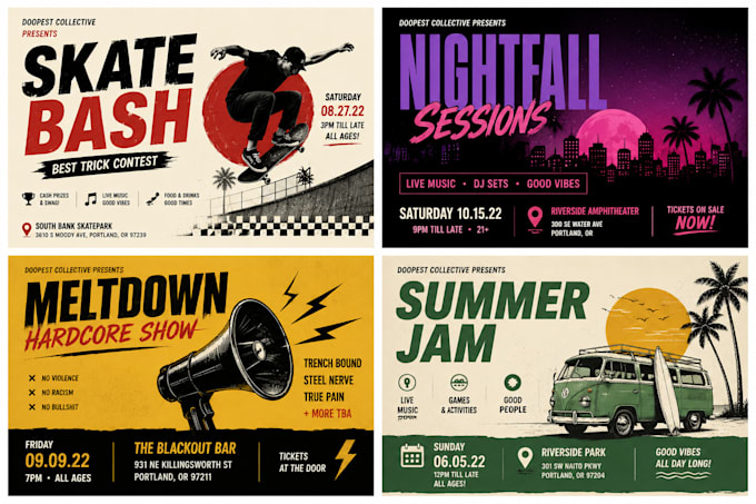 create attractive and dopest flyers for your event