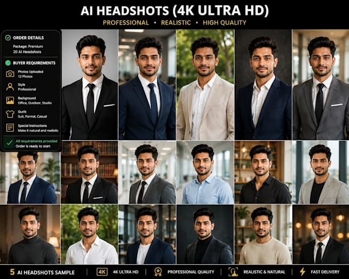 create professional ai headshots for linkedin