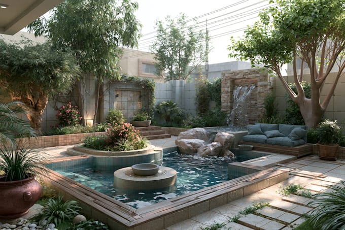 do landscape designing home garden high quality renderings