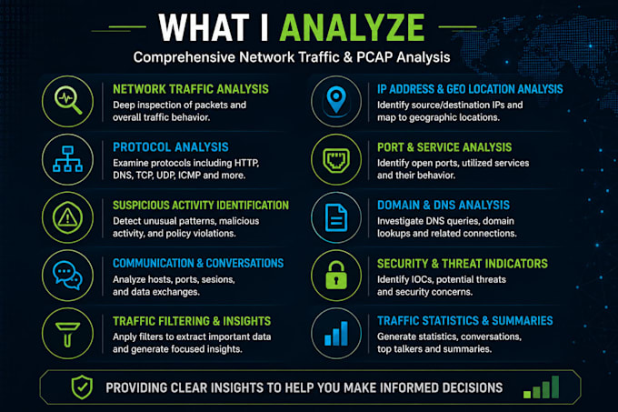 analyze network traffic and pcap files using wireshark
