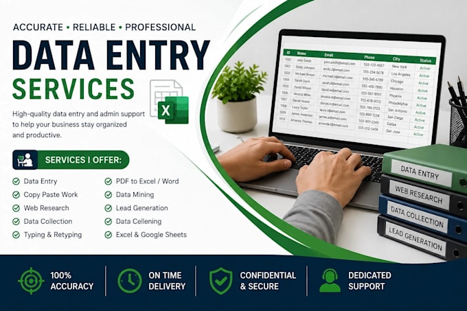 do your data entry and typing work accurately