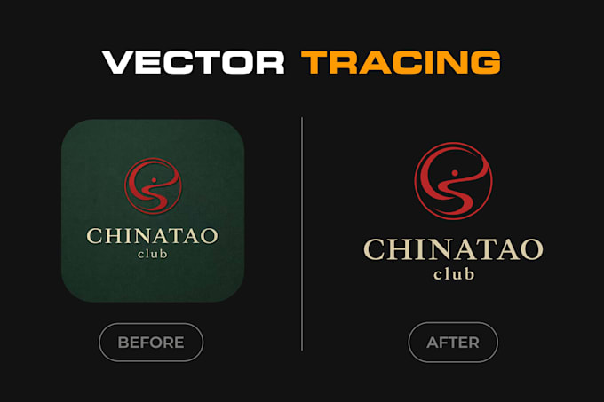 manually vector trace your logo or image
