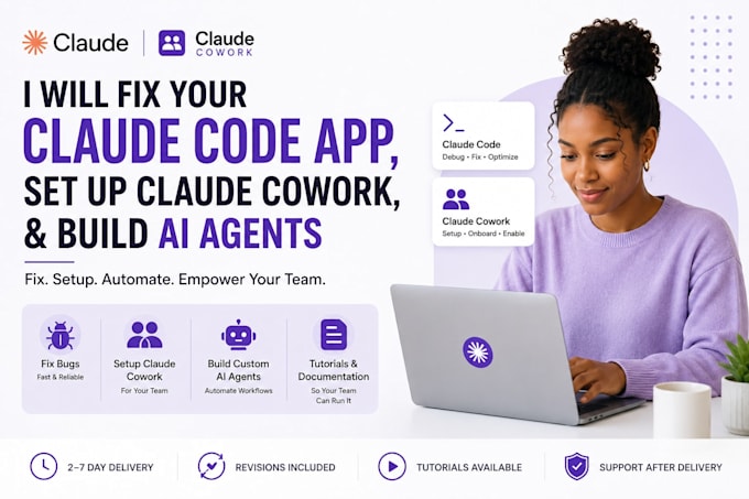 fix your claude code app, set up claude cowork, and build ai agents