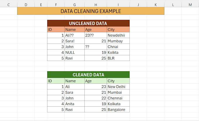 clean, format, and organize excel or CSV data