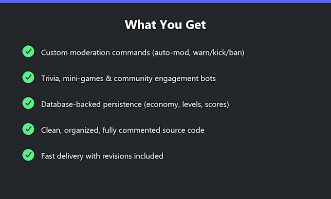 develop a custom discord bot for your server