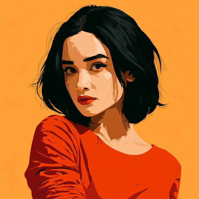 paint vector line art illustration for you