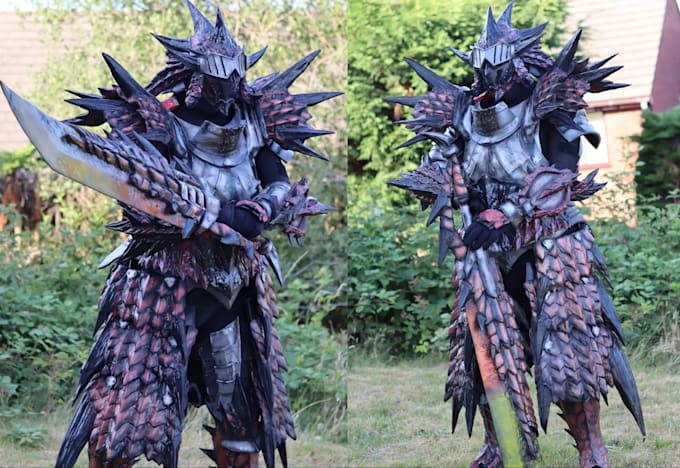 design cosplay pattern wearable fabric armor sewing pattern cosplay costume