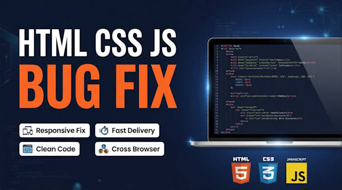 fix HTML CSS javascript bugs and responsive issues