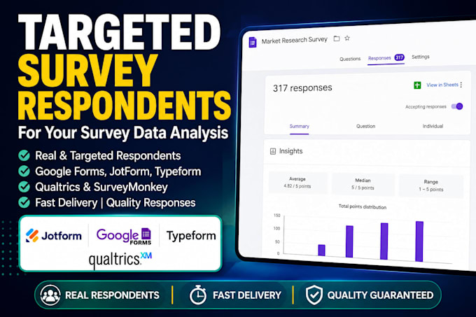 find survey respondents for survey data analysis google forms jotform qualtrics