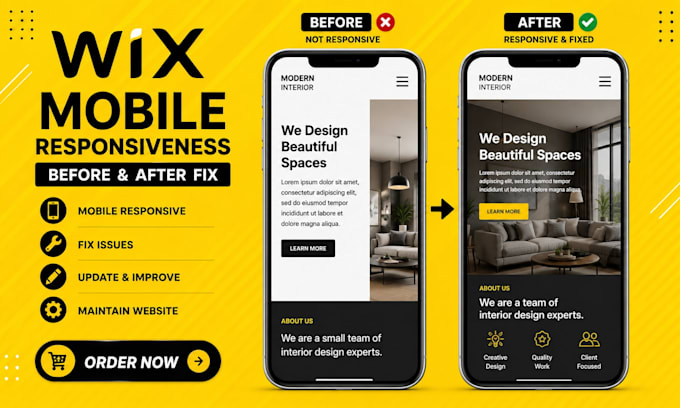 fix wix website issues design edit update and maintain your wix website redesign