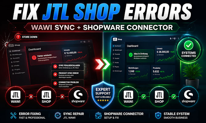 fix jtl shop errors jtl wawi sync errors and shopware connector issues