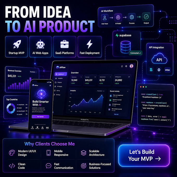 build your startup mvp, saas website, or ai web app with lovable ai