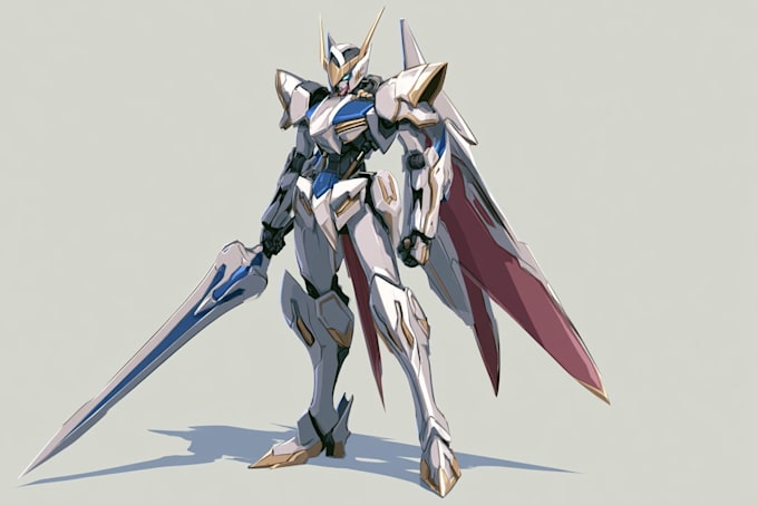 made gundam, mecha robot character depending