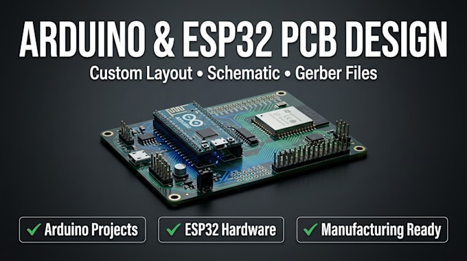 create professional pcb layout for arduino and esp32 projects
