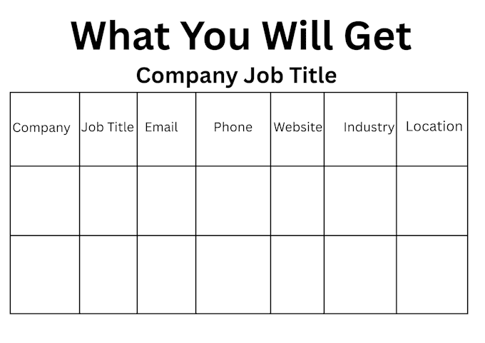 do b2b lead generation and data entry for any company