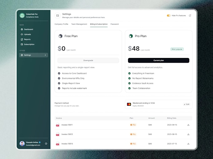 do UI UX design for saas and web app dashboard in figma