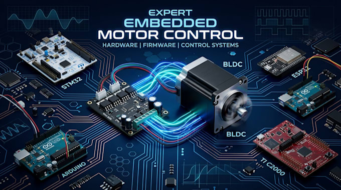 develop motor controller firmware for stm32 ti c2000 arduino and esp32