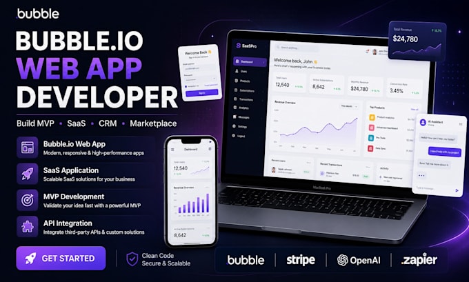 build bubble website bubble io developer bubble app bubble mvp bubble saas