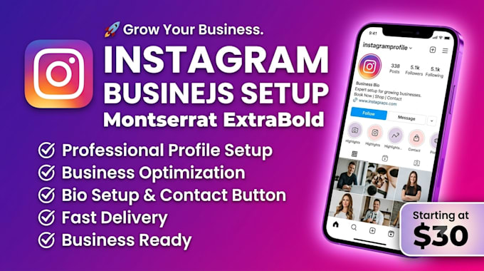 create and optimize a professional instagram business account