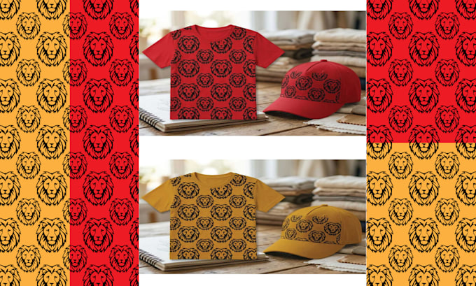 design a digital logo pattern for textile print in 1 day