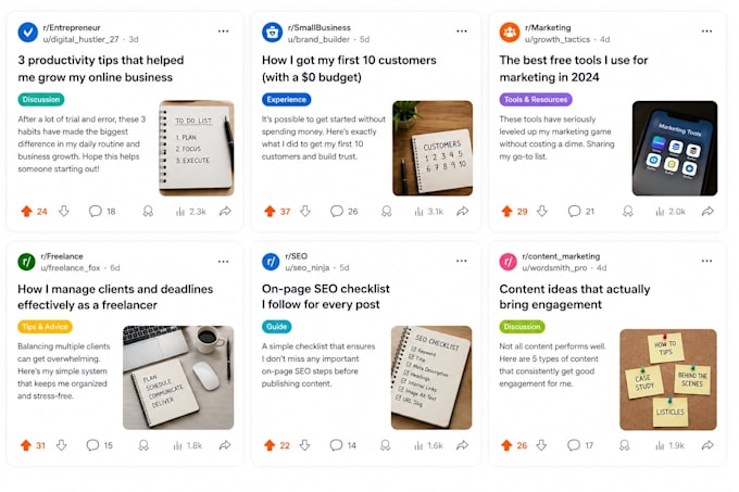 be your reddit manager for organic community growth
