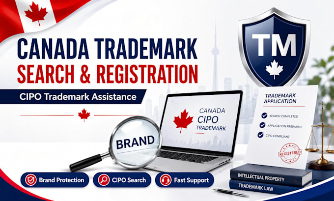 help you search and register your trademark in canada
