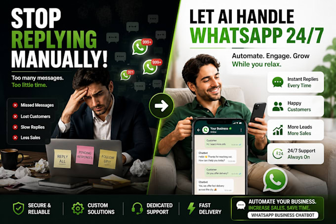build ai whatsapp business chatbot for customer support and leads