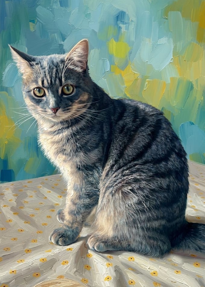 draw custom pet portrait
