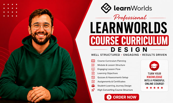set up your learnworlds course , course curriculum design content upload