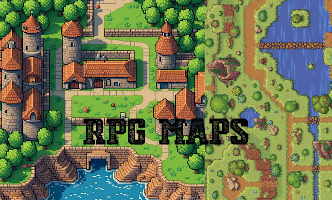 create custom rpg maps, pokémon maps, tilemaps and pixel art tilesets