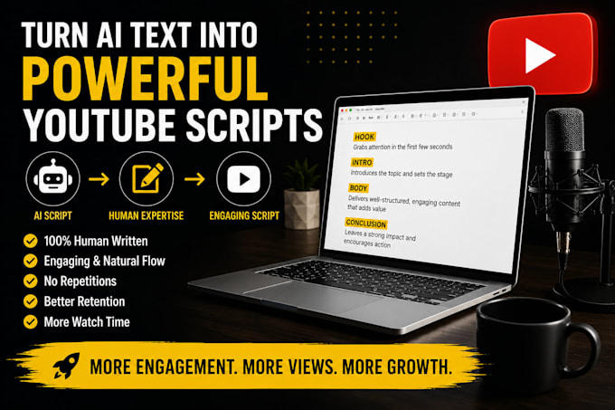 ai youtube script rewriting and humanization