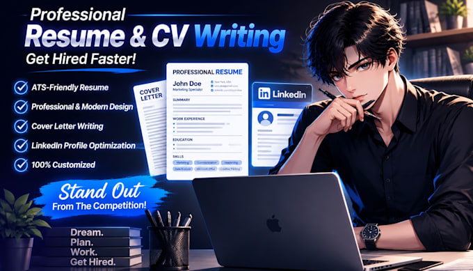 write your resume and cv and linkedin profile