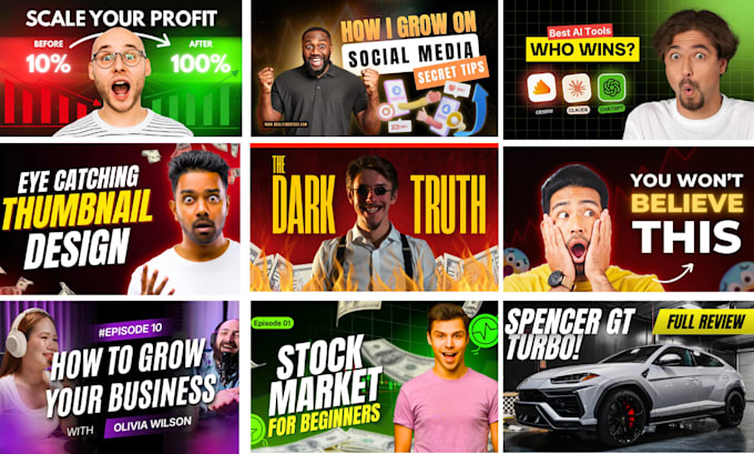 design professional youtube custom thumbnails within 4 hours