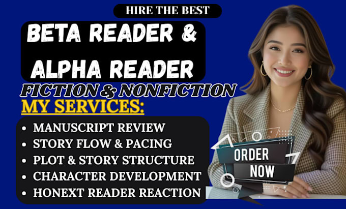 be your beta reader for romance fantasy and thriller manuscript