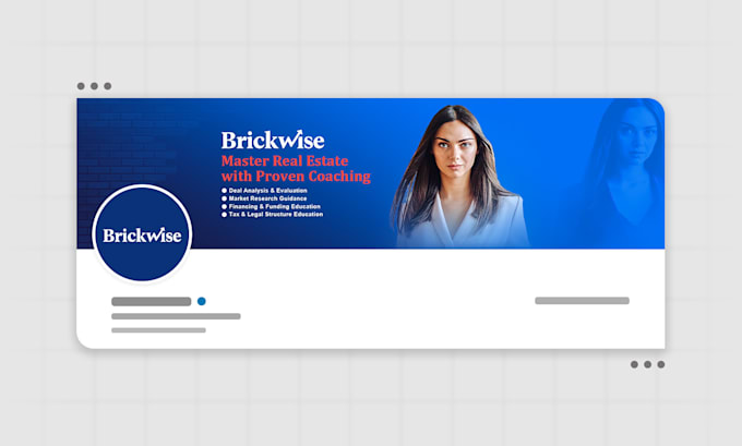 design professional linkedin banner and twitter header
