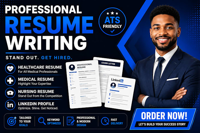 write professional ats resume, CV, cover letter