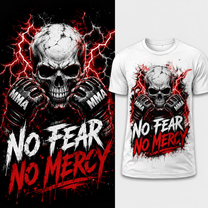 professional MMA and gym tshirt design