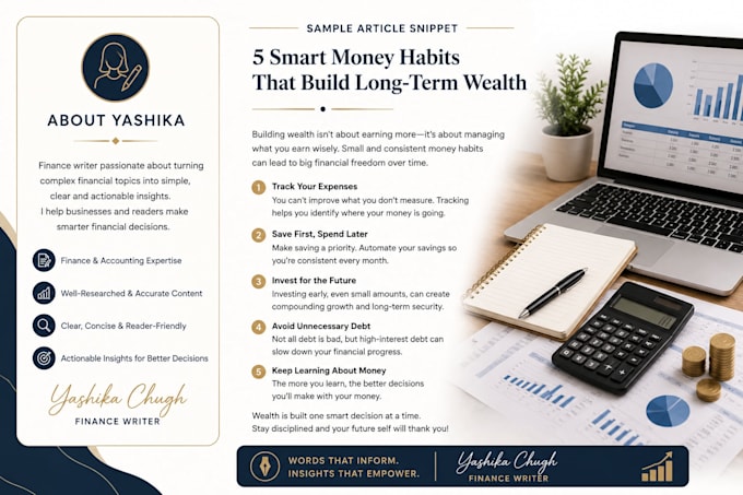 write engaging finance and personal finance blog articles