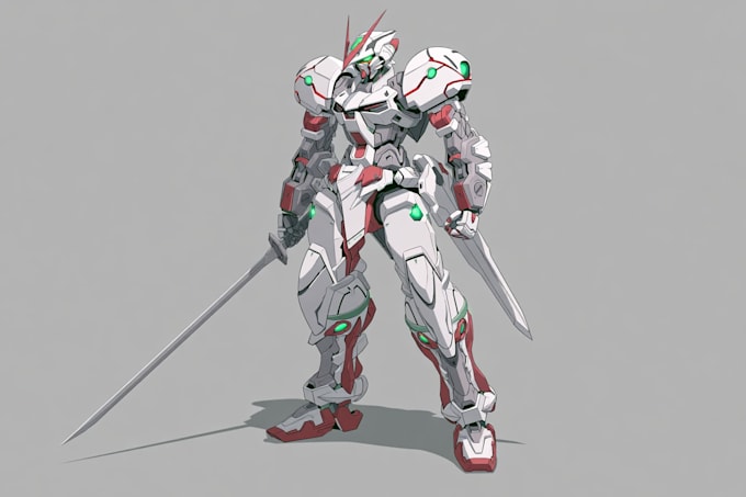 do mecha robot gundam illustrations