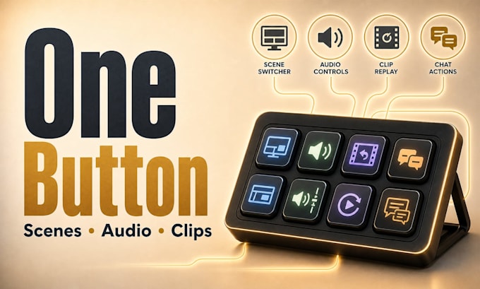 set up stream deck buttons hotkeys and stream automation