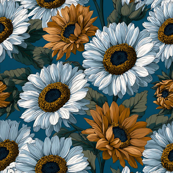 create seamless repeat patterns for textiles, fabric prints, packaging, and wall