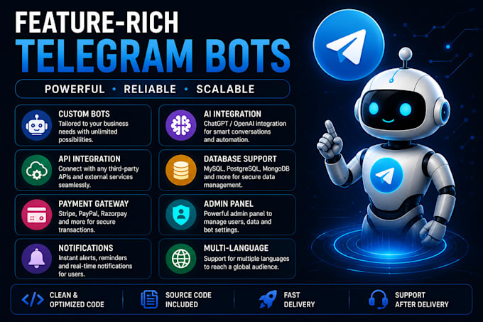 develop a custom telegram bot