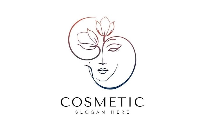 create a cosmetics, beauty, skincare, makeup logo