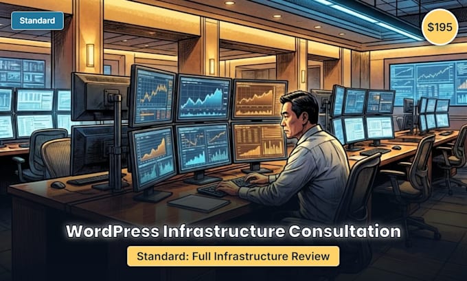 review your wordpress hosting, security, backups and speed