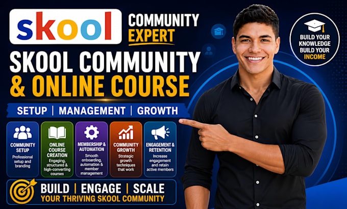 do high converting skool community setup online course setup