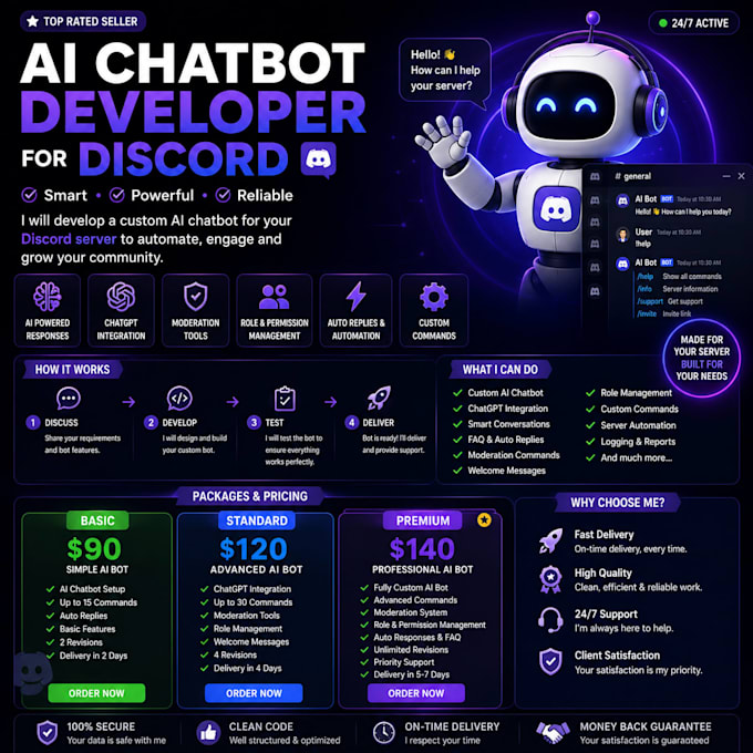 build ai chatbot automation expert and discord