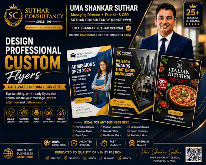 design professional custom flyers