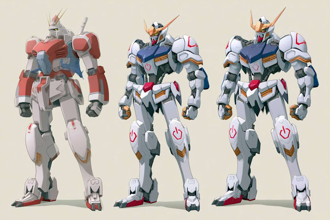 illustration and concept mecha, gundam